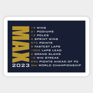 2023 Season MAX Sticker